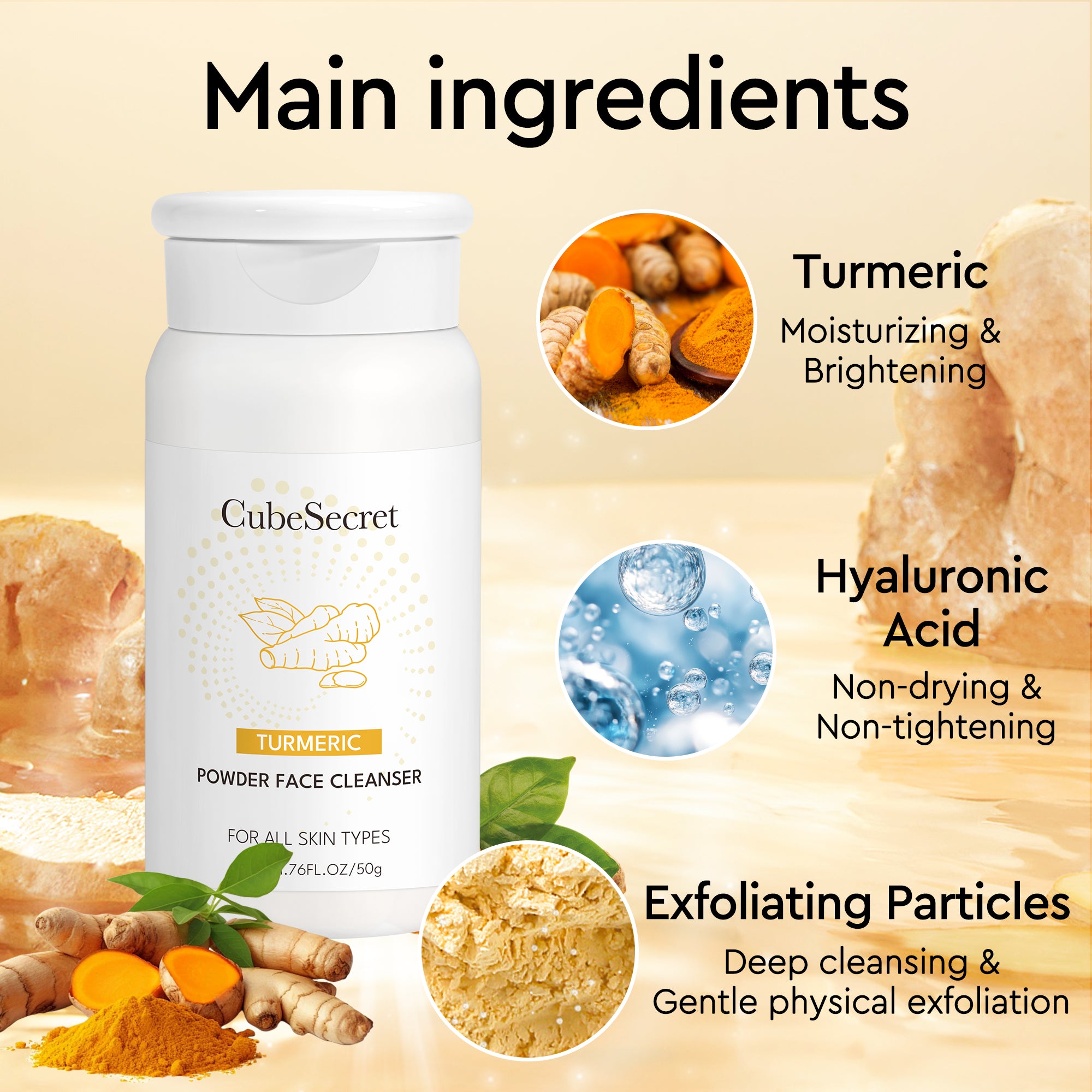 TURMERIC POWDER FACE CLEANSER