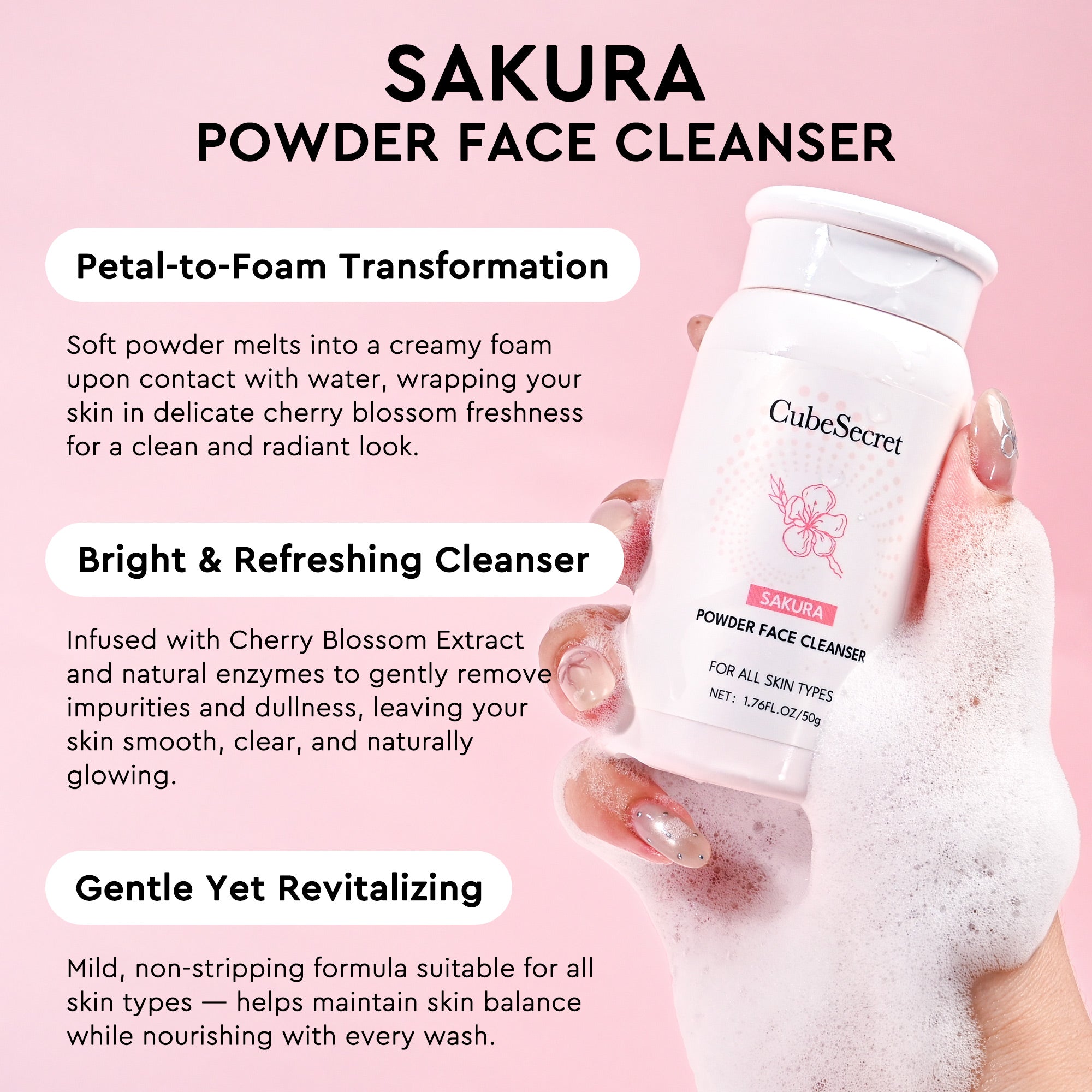 Sakura Powder Face Cleanser