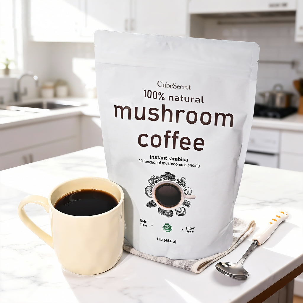 Functional Mushroom Coffee Powder - Focus & Energy Support (1 lb)