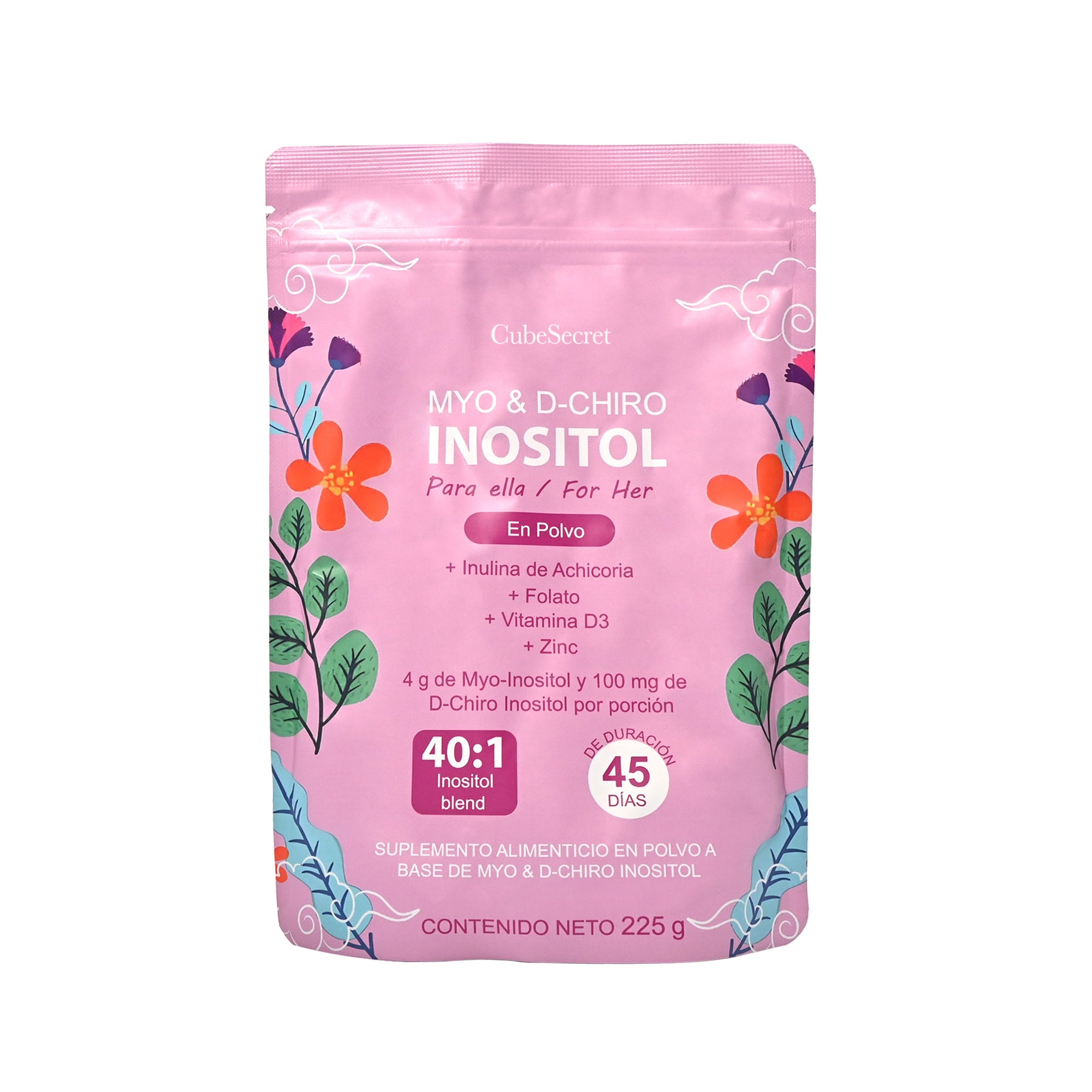 Myo & D-Chiro Inositol Powder - Hormonal & Metabolic Balance for Women (225g)