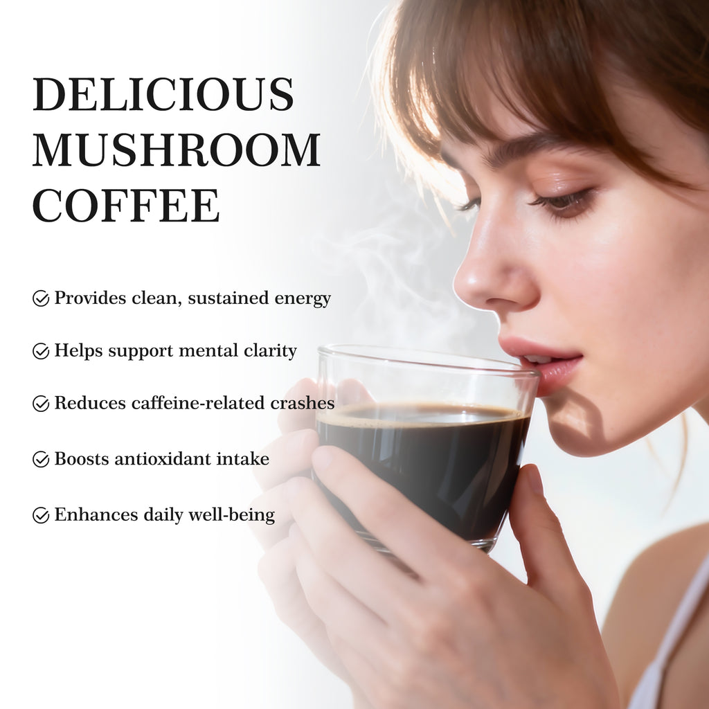 Functional Mushroom Coffee Powder - Focus & Energy Support (1 lb)