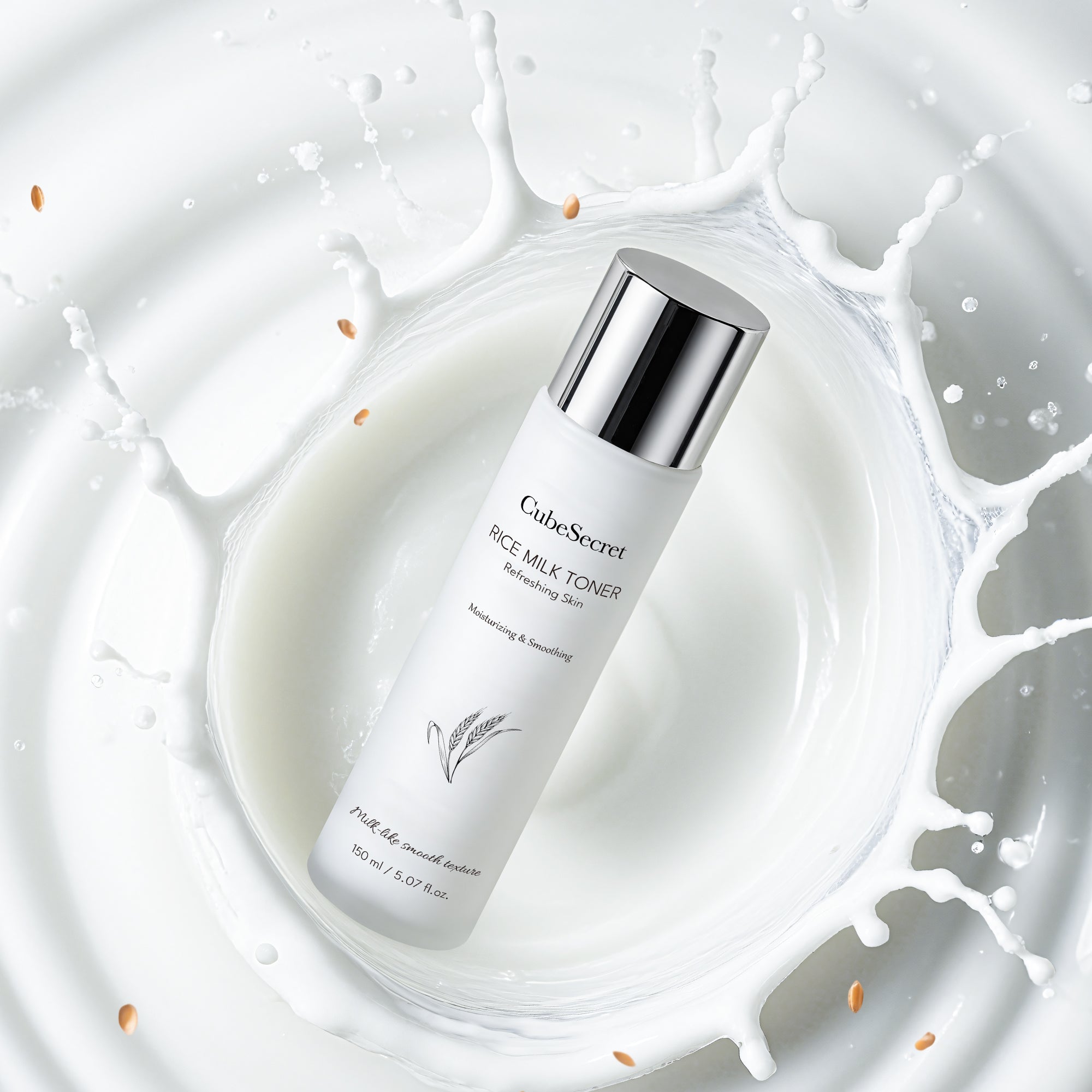 Rice milk toner
